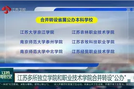 公示来了！江苏多所独立学院和职业技术学院合并转设“公办”视频封面