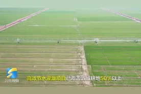 51秒｜德州武城：自走喷灌机登场 实现水肥一体化、节水60%图片