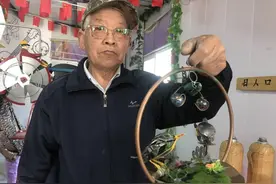 象山这位大伯手好巧，一堆废铜烂铁在他手里成了“变形金刚”图片