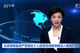 AI合成主播｜北京银保监局严肃查处个人经营性贷款违规流入房地产市场视频封面