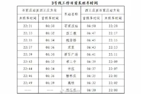 石家庄地铁3号线最新首末班车时刻来啦图片