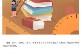 北京这几个区公布第一批恢复线下教育校外培训机构名单图片
