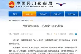 民航局向国航 CA438 航班（加德满都至成都）发出熔断指令图片