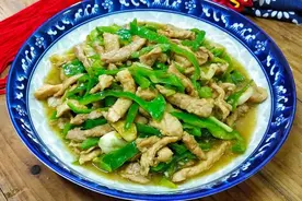 家常菜青椒肉丝~肉质嫩滑不柴，超下饭图片