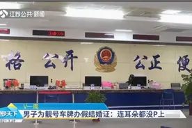 男子为靓号车牌办假结婚证，被民警一眼识破：他连耳朵都没P上！视频封面