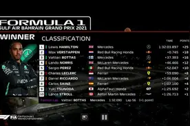 F1巴林站：汉密尔顿夺冠 小舒马赫第16阿隆索退赛图片