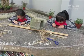 劳育进课堂：小学生造“开化纸”视频封面