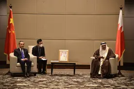 巴林王储兼首相萨勒曼会见王毅：愿同中方一道推动尽早建立海中自贸区图片