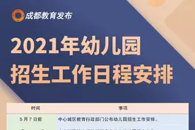 成都市2021年幼儿园招生工作安排出炉，双胞胎可以就读同一幼儿园图片