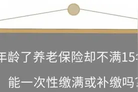 养老保险没缴够怎么办？能补吗？成都市人社局最新解答图片