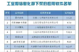 工信部通报下架！全能扫描王、WiFi全能助手、迅捷PDF转换器等在列图片