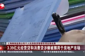 上海银保监局公布个人住房信贷管理专项自查结果：3.39亿元经营贷和消费贷涉嫌被挪用于房地产市场视频封面