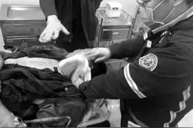 惊险！工人割伤颈静脉血流不止感动！医生用手指压住出血点 与死神较量40分钟图片