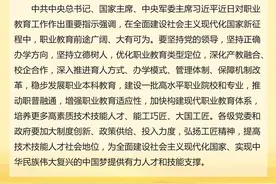 习近平对职业教育工作作出重要指示图片