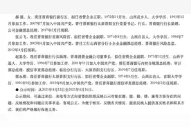 晋商银行或将迎来高管大变动，前董事长王俊飚已任地级市代市长图片