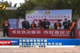 「丽江热线」永胜县税务局开展第30个全国税收宣传月活动视频封面