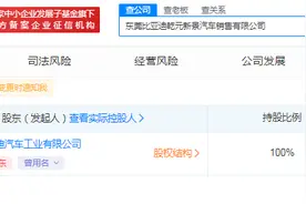 比亚迪关联公司在东莞成立汽车销售新公司图片