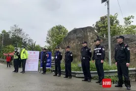 这个派出所全员上岗 为“三月三”的葛仙山保驾护航图片