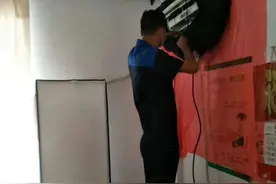 这个名叫“钢铁侠”的空调清洗团队，火了图片