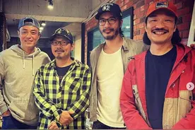 王力宏晒与方文山霍建华合照 形象大变认不出图片