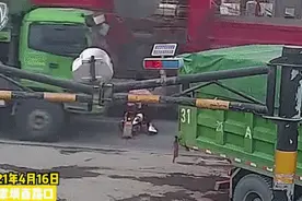 又是大货车盲区惹的祸！杭州一对父子不幸身亡，浙江近期已发生多起图片