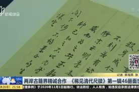 两岸古籍界精诚合作  《稀见清代尺牍》第一辑46册面世视频封面