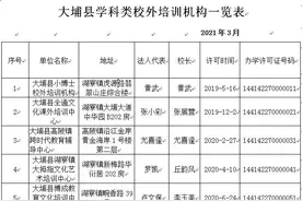 家长必看！梅州大埔这些校外培训机构已取得办学许可证图片