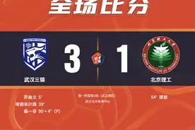 中甲揭幕战李铁到场，武汉三镇力克北理工图片