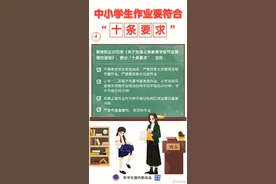 一二年级不留书面作业！教育部发布中小学生作业管理十条要求图片