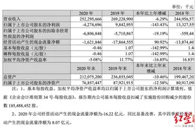 苏宁易购发布2020年年报，营收与净利双双下降图片