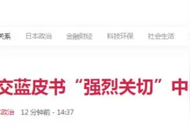 日媒：日本新版外交蓝皮书“强烈关切”中国军力增强，对中日关系沿用之前表述图片