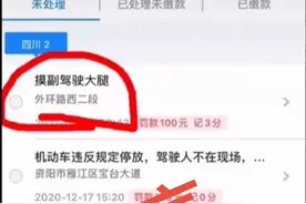 云辟谣丨摸副驾驶大腿被罚100元记3分？四川资阳交警：系恶意拼图图片