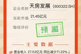 镁刻·年报速读｜天房发展：2020年实现营收27.53亿元图片