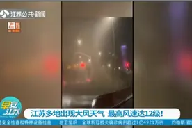 江苏多地出现大风天气 最高风速达12级！视频封面