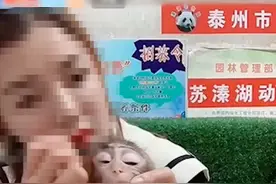 饲养员直播给猴子化妆推销产品？园方回应！网友看不下去了图片