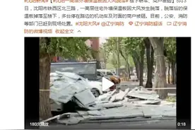 沈阳一高层外墙保温板因大风脱落 楼下轿车、商户被砸图片