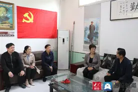 菏泽市工商联到桑海社区对接文明城市创建工作图片