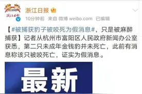 金钱豹出逃事件最新进展：第二只还活着！没有被狗咬死，只是被麻醉了图片