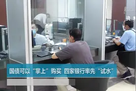 国债可以“掌上”购买  四家银行率先“试水”视频封面