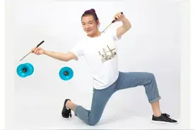 杂技演员李文博：广漂少年“化蝶”起舞，成就中国空竹杂耍冠军图片
