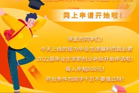 2022届毕业生注意！每人800元，快来申请图片