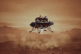 天问一号成功着陆火星图片