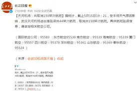 武汉天河机场：共取消150架次航班图片