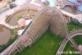 航拍济南融创文旅城游乐场，好玩的不少月底就开业图片