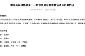 国乒公布东京奥运名单！刘诗雯为何无缘单打？图片