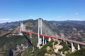 凉都行⑥ 从六盘水跨上世界最高桥：桥面到谷底近两百层楼高图片