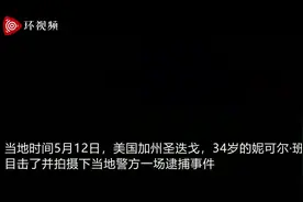视频曝光！美国一名黑人流浪汉被四名警察按压在地图片