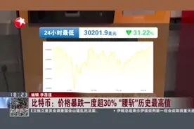 比特币：价格暴跌一度超30%  “腰斩”历史最高值——加密货币集体“跳水”  跌幅达10%至56%视频封面