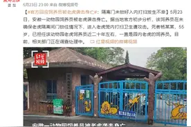 官方回应饲养员被老虎袭击身亡：隔离门未锁好图片
