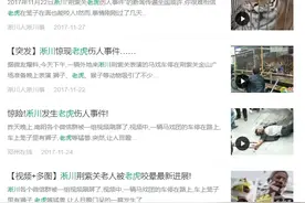 河南老虎突发袭人！饲养员死亡，两只老虎被先后击毙！记者连线河南袭人老虎动物园，附近大姐称早上10点多听到两声枪响图片